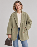 Agathe – Oversized Double-Breasted Wool Coat