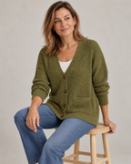 Sitting: the relaxed cut and the two patch pockets
