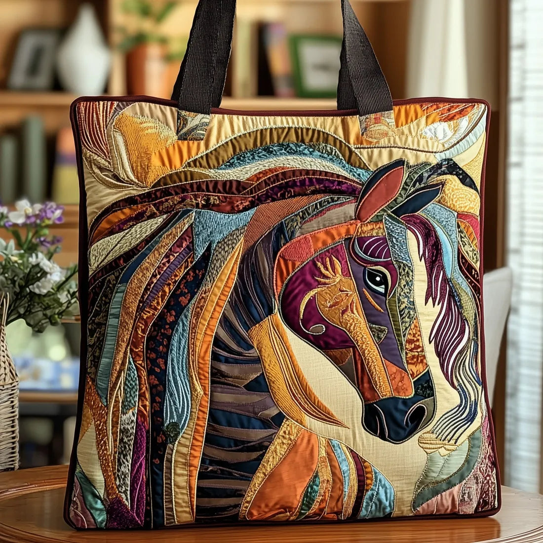 Roxane – Mosaic Horse Tote Bag