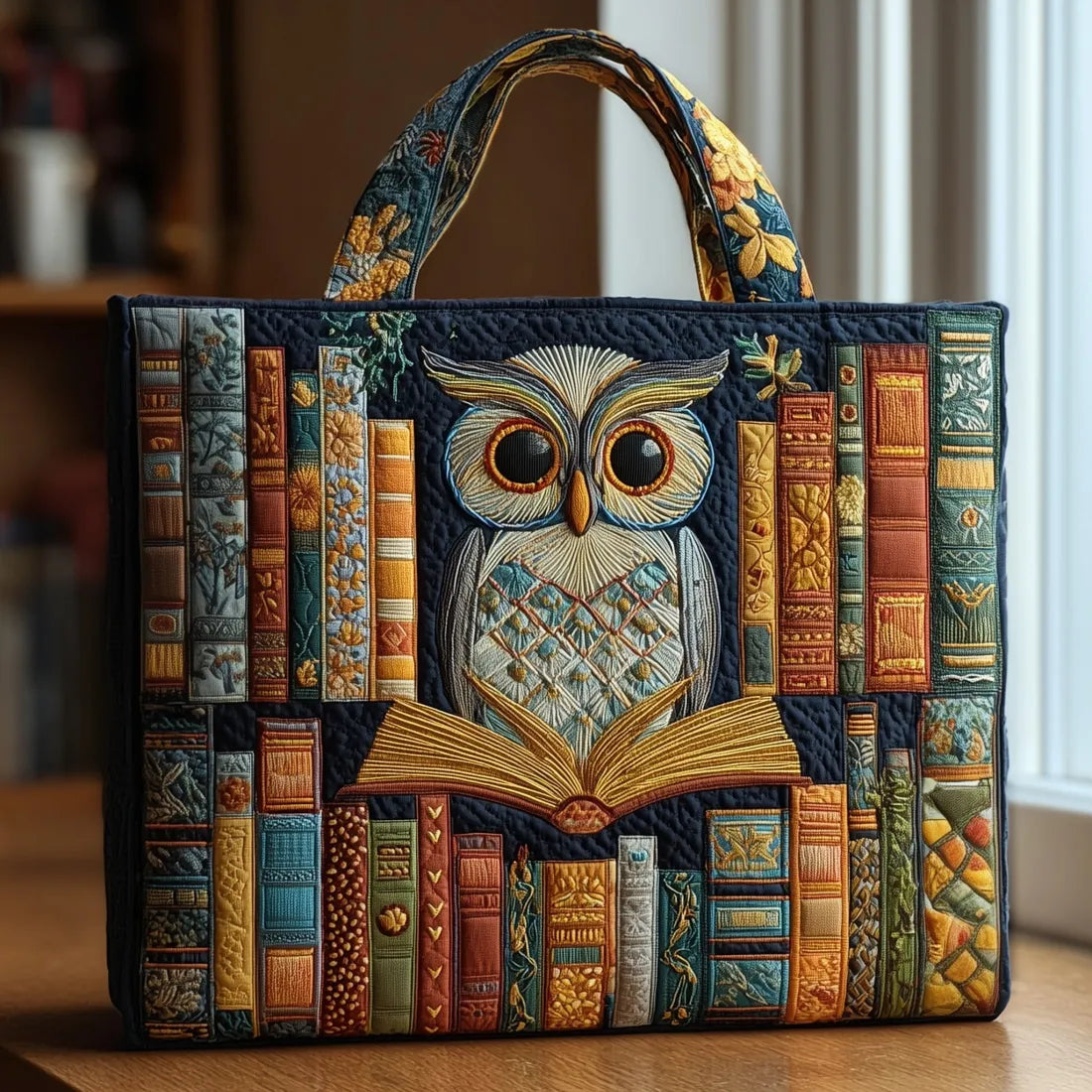 Solene – Owl and Old Books Tote Bag