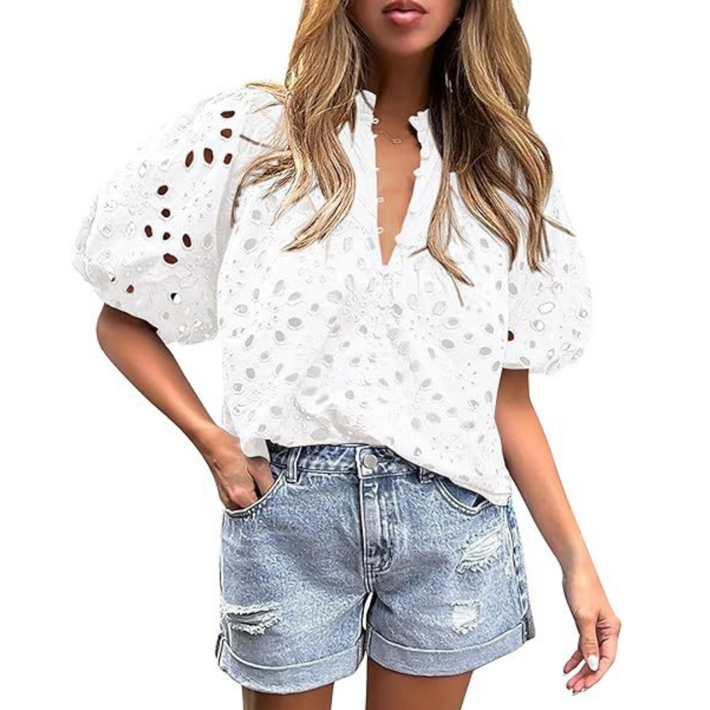 MAYUMI™ – Elegant Chic Puff Sleeve Long Sleeve Top