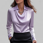 Patricia | Draped Neck Blouse