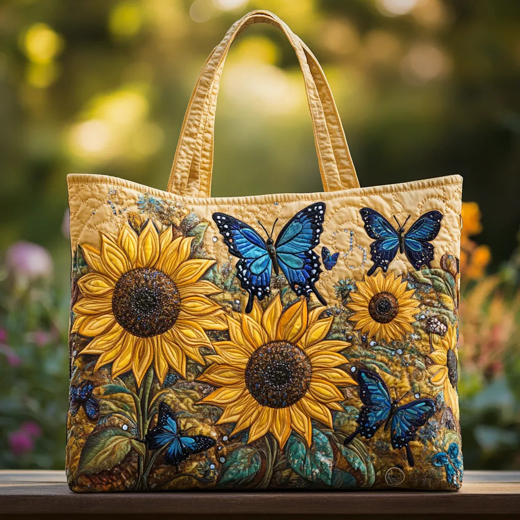 Fleur – Sunflower and Butterfly Tote Bag
