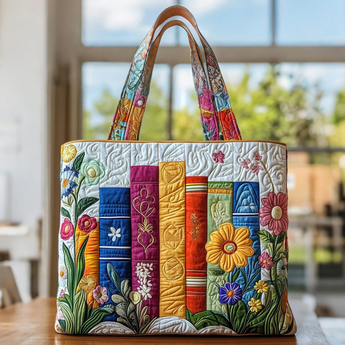 Colombe – Flower Library Tote Bag