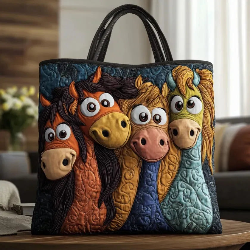 Tamsin – Pony Quilted Tote Bag