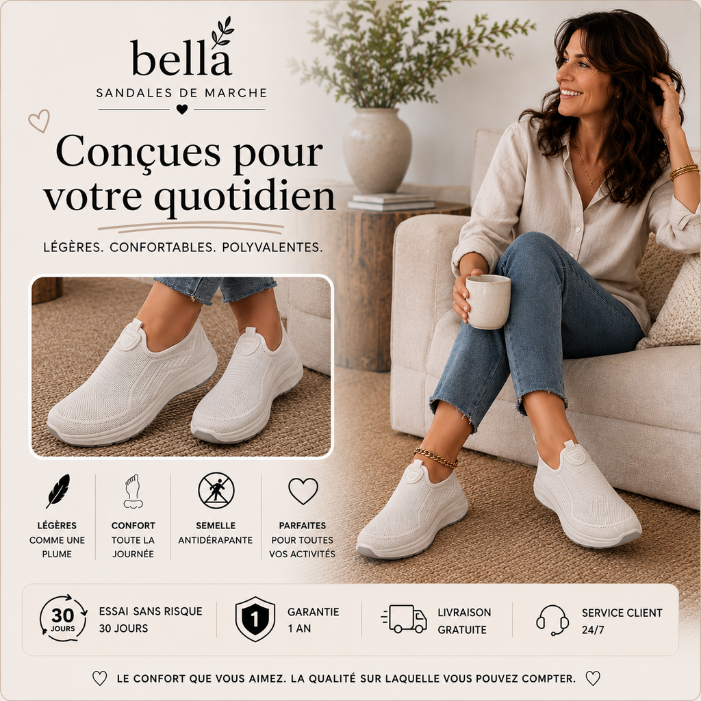 Clara | Chaussures à enfiler ultra confort