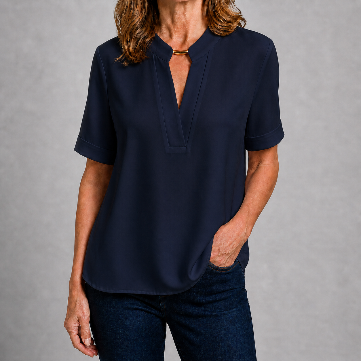 MARGAUX | CHIC V-NECK BLOUSE