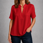 MARGAUX | CHIC V-NECK BLOUSE