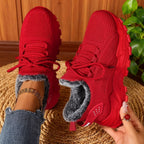 Brydee – Fleece-Lined Lace-Up Sneakers
