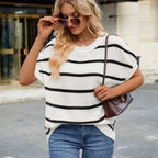 CRESENCIA™ – Cozy Soft Drape Sleeve Sweater Top