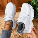 Brydee – Fleece-Lined Lace-Up Sneakers