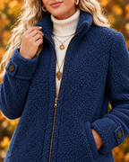 Romy – Teddy Fleece Zip-Up Jacket