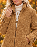 Romy – Teddy Fleece Zip-Up Jacket