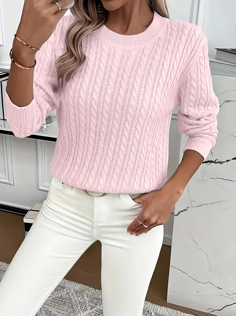 Evelyn – Cable Knit Sweater