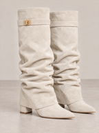 Sienna – Slouchy Faux Suede Knee-High Boots